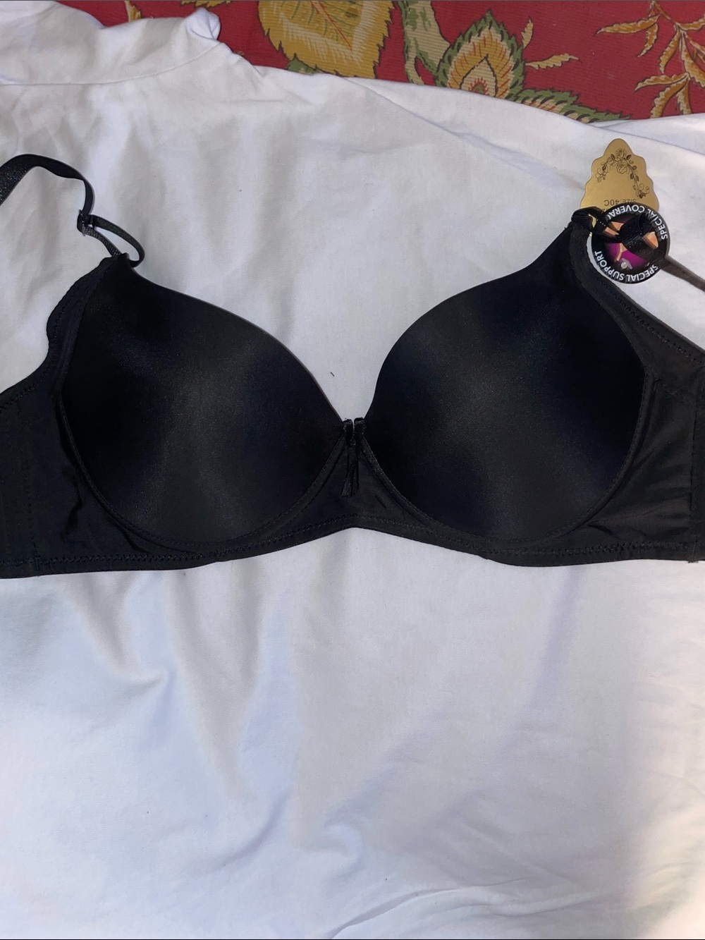Source Unknown Black Smooth T-Shirt Bra